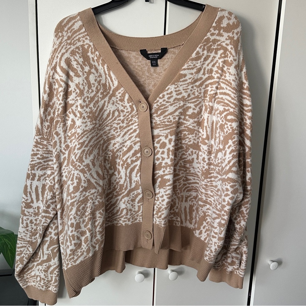 Nine West Kohls Women's Beige Patterned Sweater